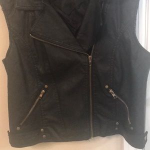 Ashley FAUX Leather Vest Jacket size XL